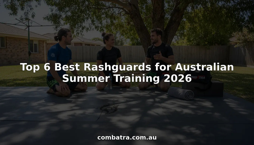 Athletes wearing rashguards outdoors in Australian summer