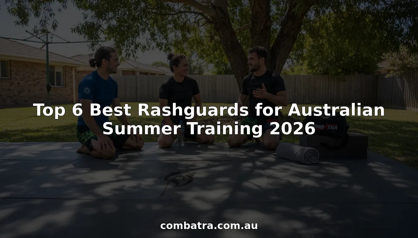 Athletes wearing rashguards outdoors in Australian summer