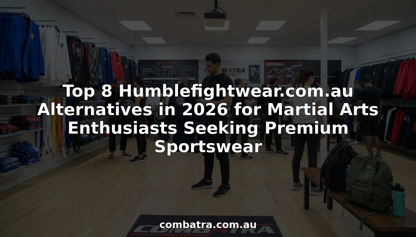 Shoppers browsing martial arts apparel showroom