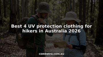 Hikers wearing UV protection clothing on Australian trail