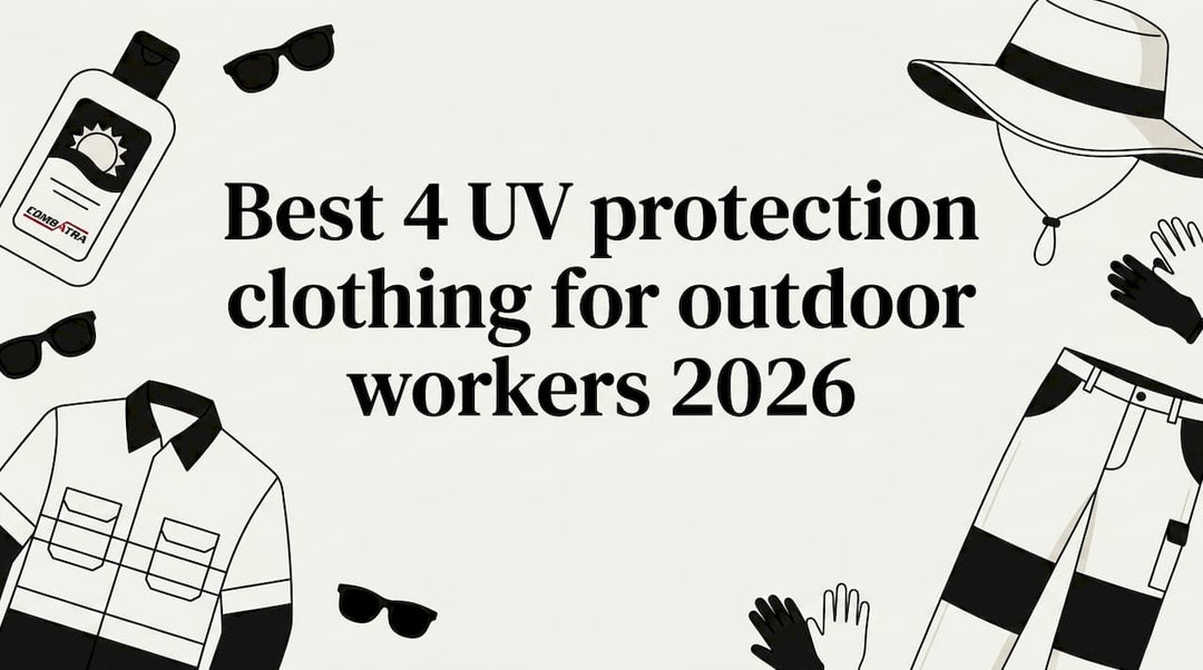 Decorative UV protection clothing title card illustration