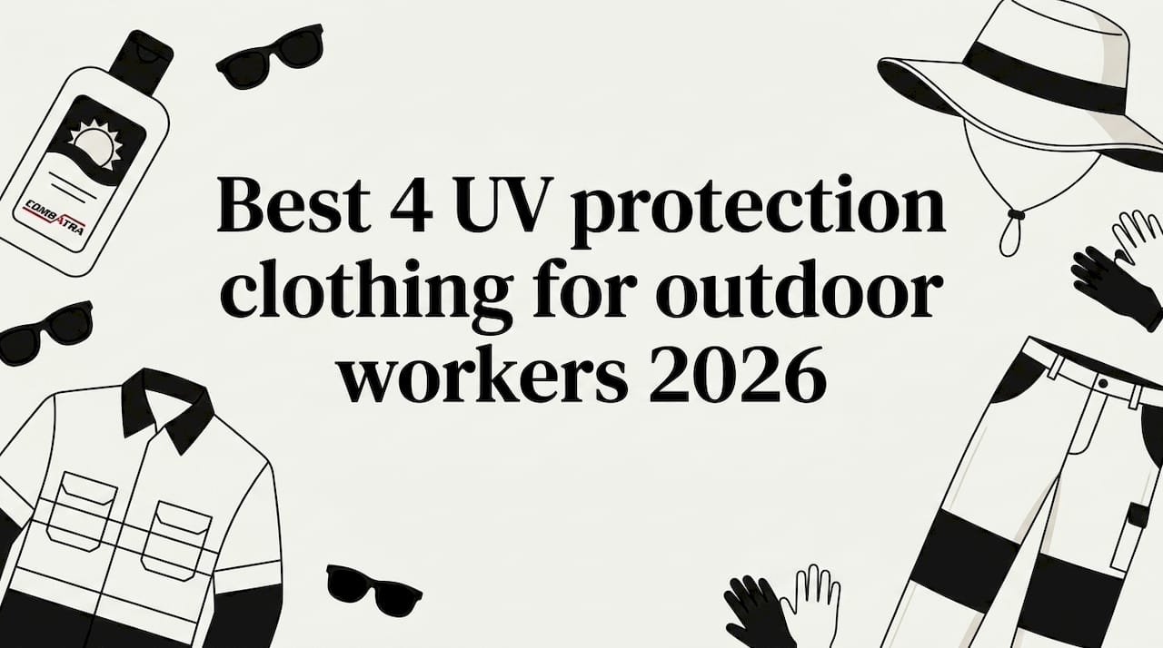 Decorative UV protection clothing title card illustration