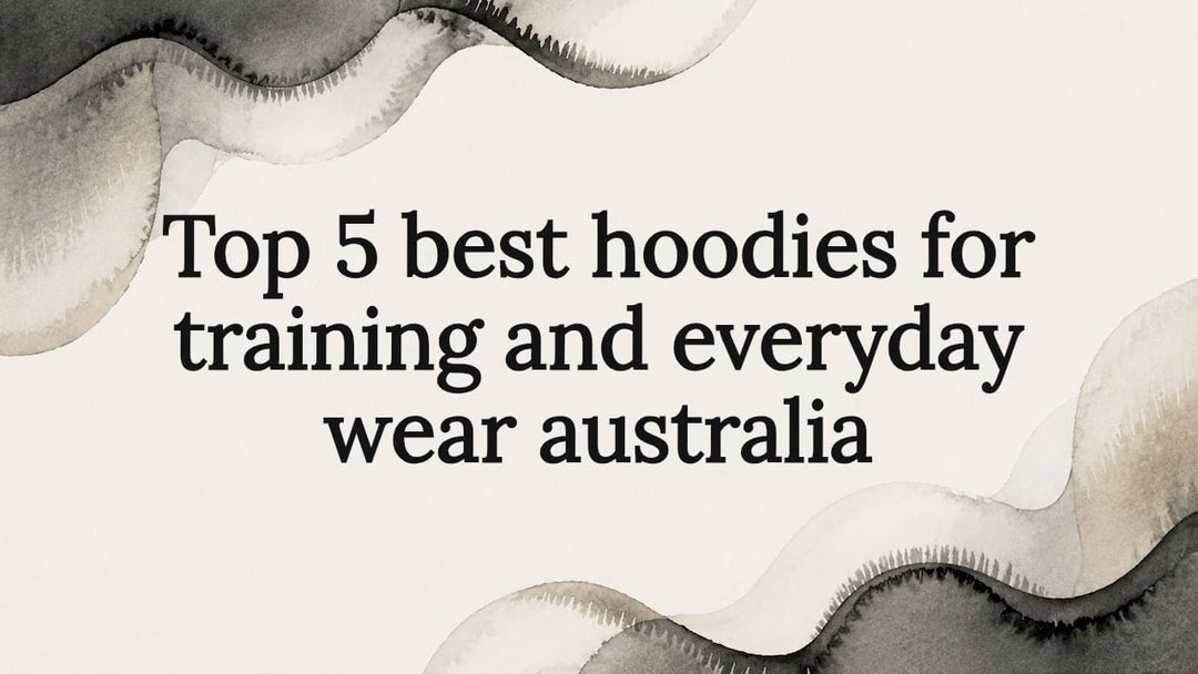 Decorative title card illustration for hoodie training article