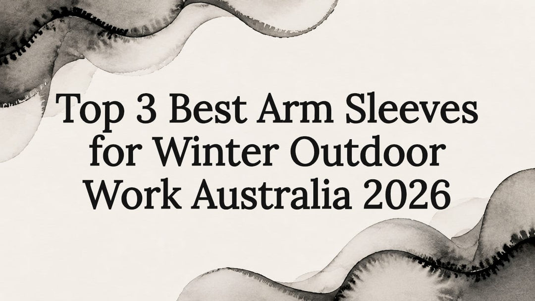 Decorative watercolor frame for winter arm sleeves article