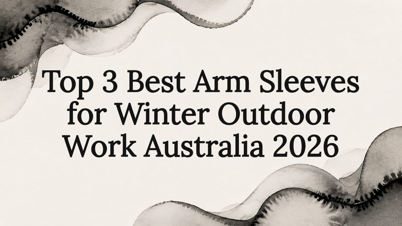 Decorative watercolor frame for winter arm sleeves article
