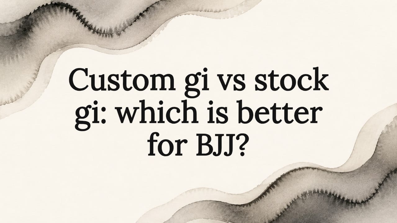 Decorative BJJ gi title card frame