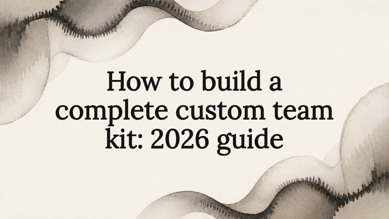 Decorative custom team kit title card illustration