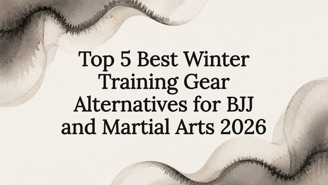 Decorative watercolor frame for martial arts training gear title