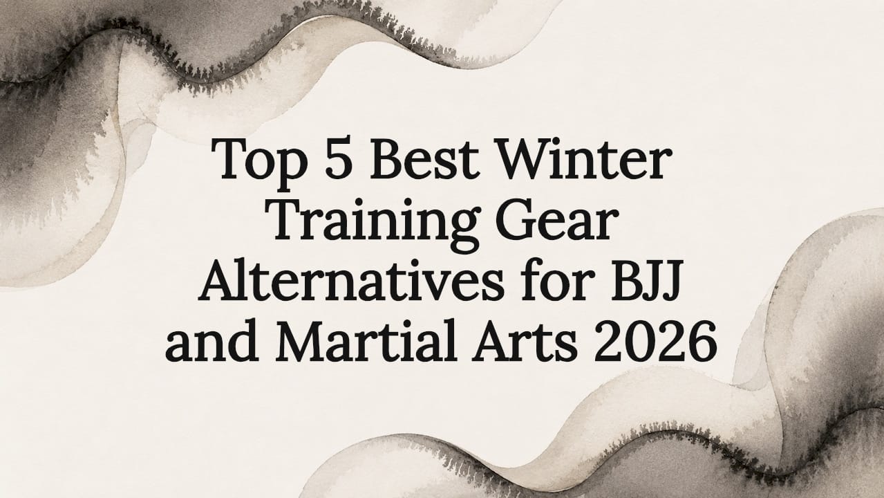 Decorative watercolor frame for martial arts training gear title