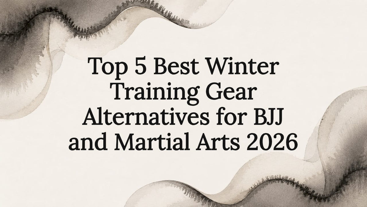 Decorative watercolor frame for martial arts training gear title
