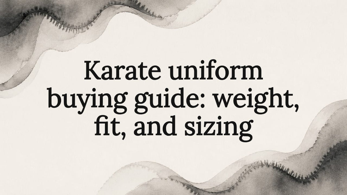Decorative abstract frame for karate uniform guide title