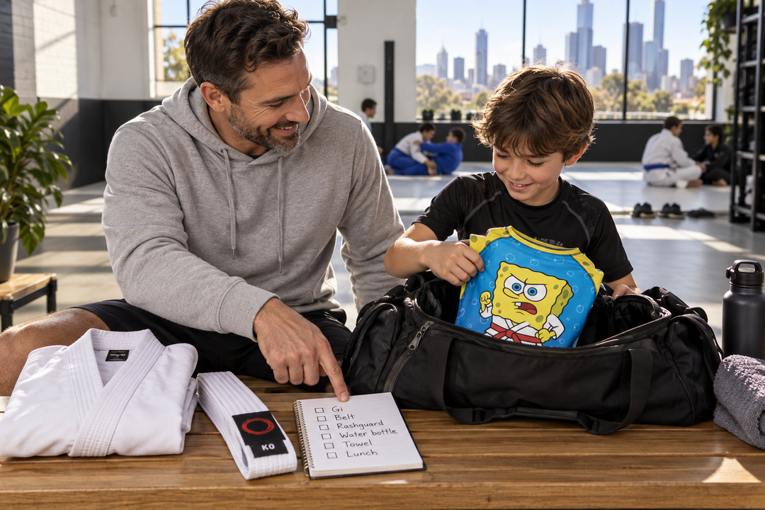 Pan Pacific Kids BJJ Gear Bundle Australia: A child’s event kit should be simple enough for the parent and athlete to check together.