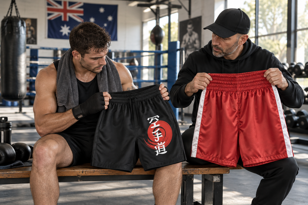 Boxing Shorts Australia: Training comfort and competition approval are two separate checks.
