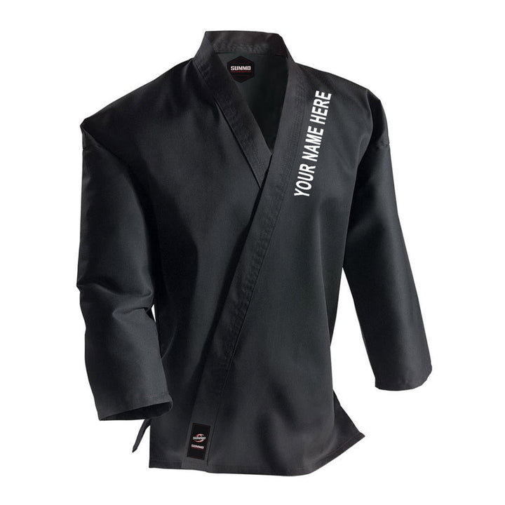 Custom Alpha Black Karate Uniform – 14 oz | Combatra