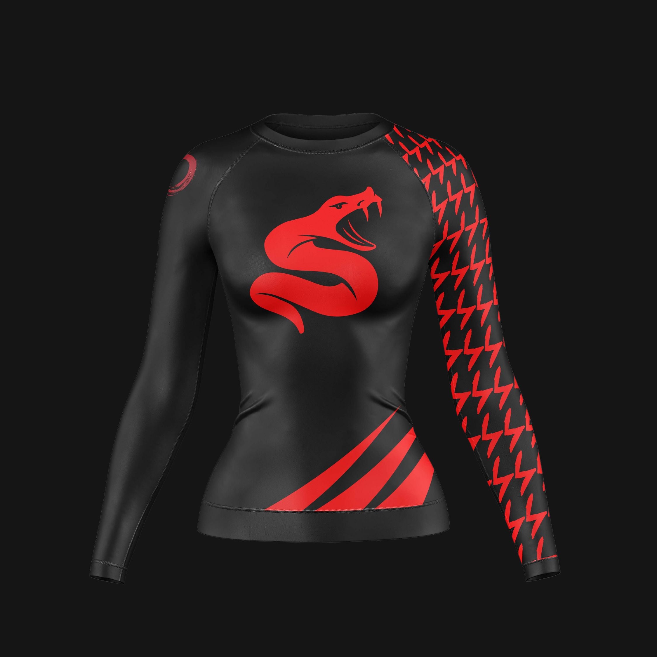 Snake fury Compression Rash Guard For Women