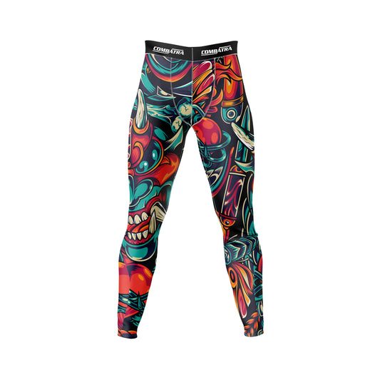 Demon Spirit Graphic Compression Pants