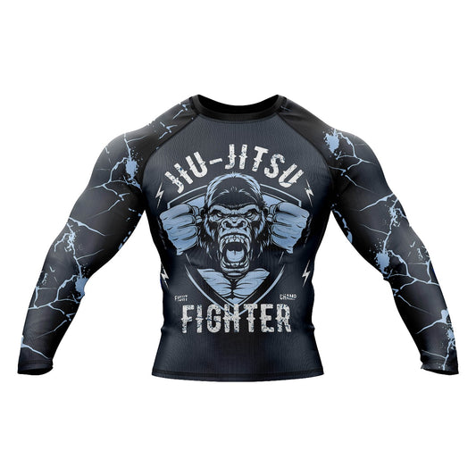 Jiu Jitsu Chill Monkey Compression Rash Guard - Combatra