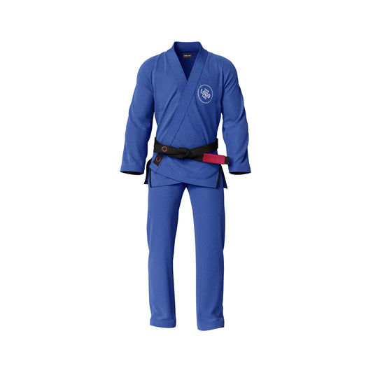 Custom Plain Blue Brazilian Jiu Jitsu gi