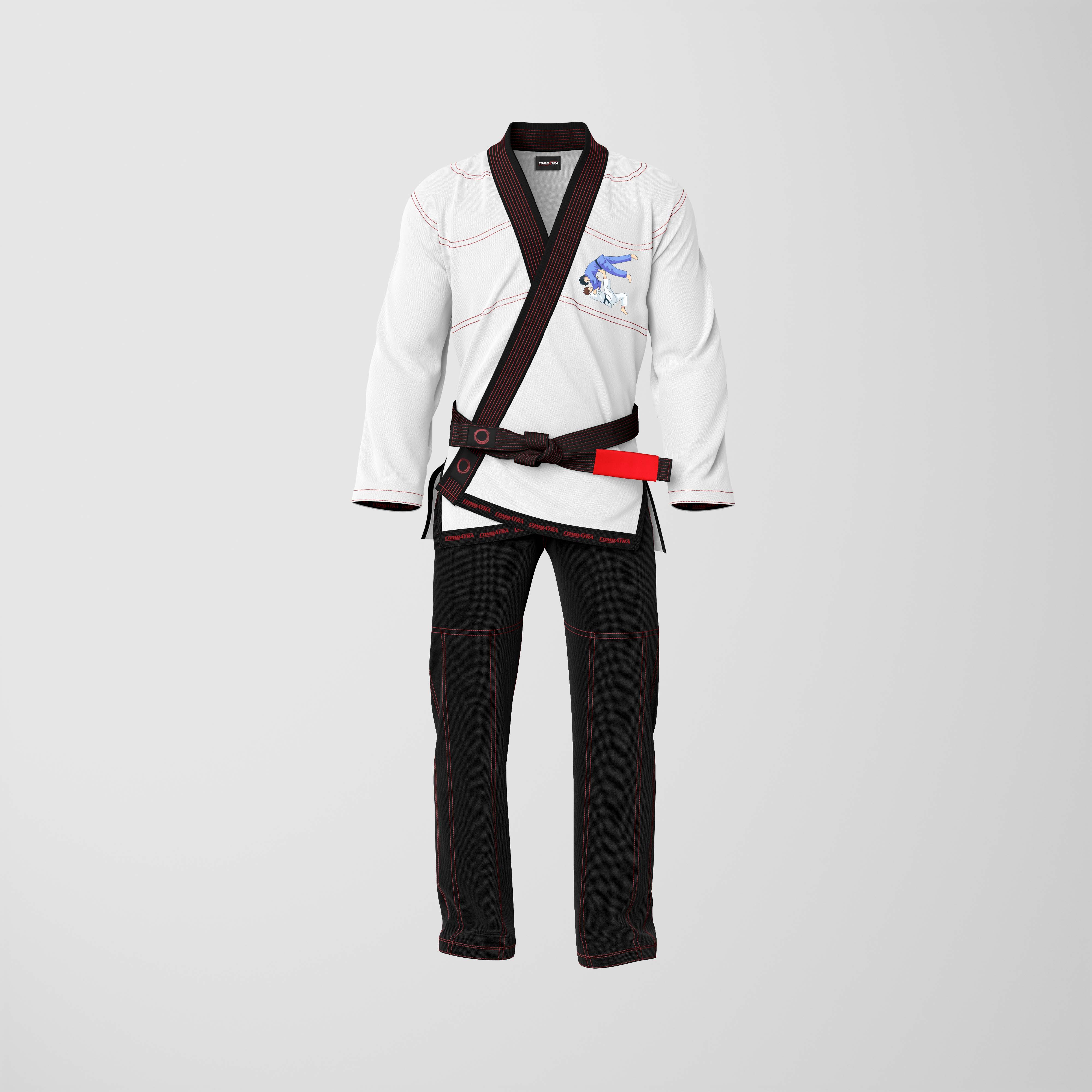 Basic White and Black Jiu-Jitsu Gi