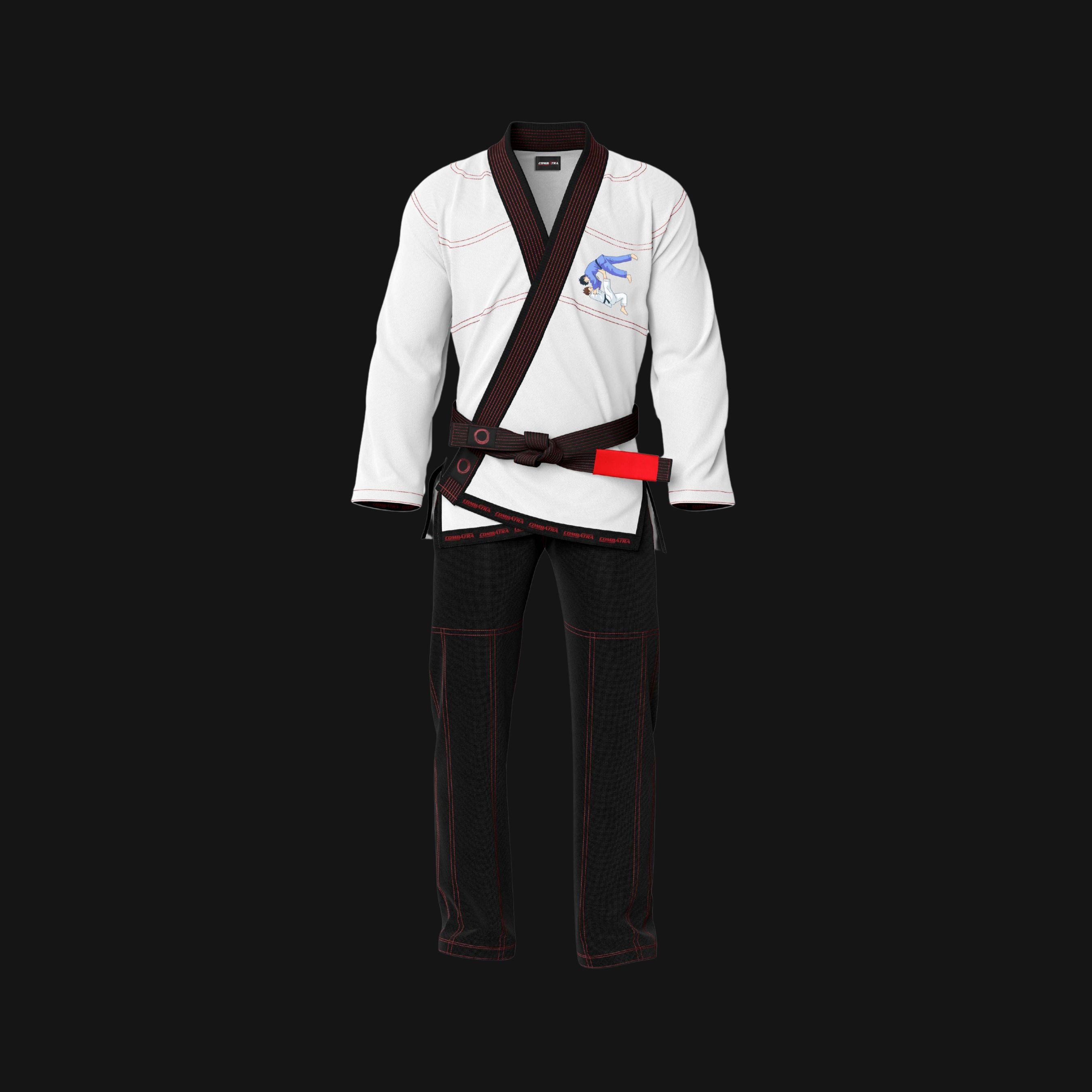 Basic White and Black Jiu-Jitsu Gi