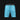 Abstract  Sky Blue MMA Shorts