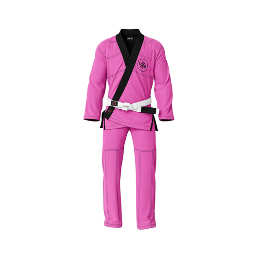 Custom Pink with Black Lapel Brazilian Jiu JItsu gi