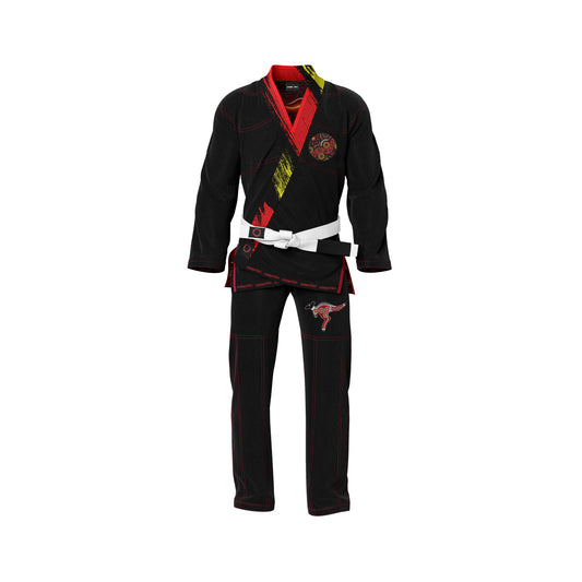 Aboriginal Traditional Art Patriotic Brazilian Jiu-Jitsu Gi