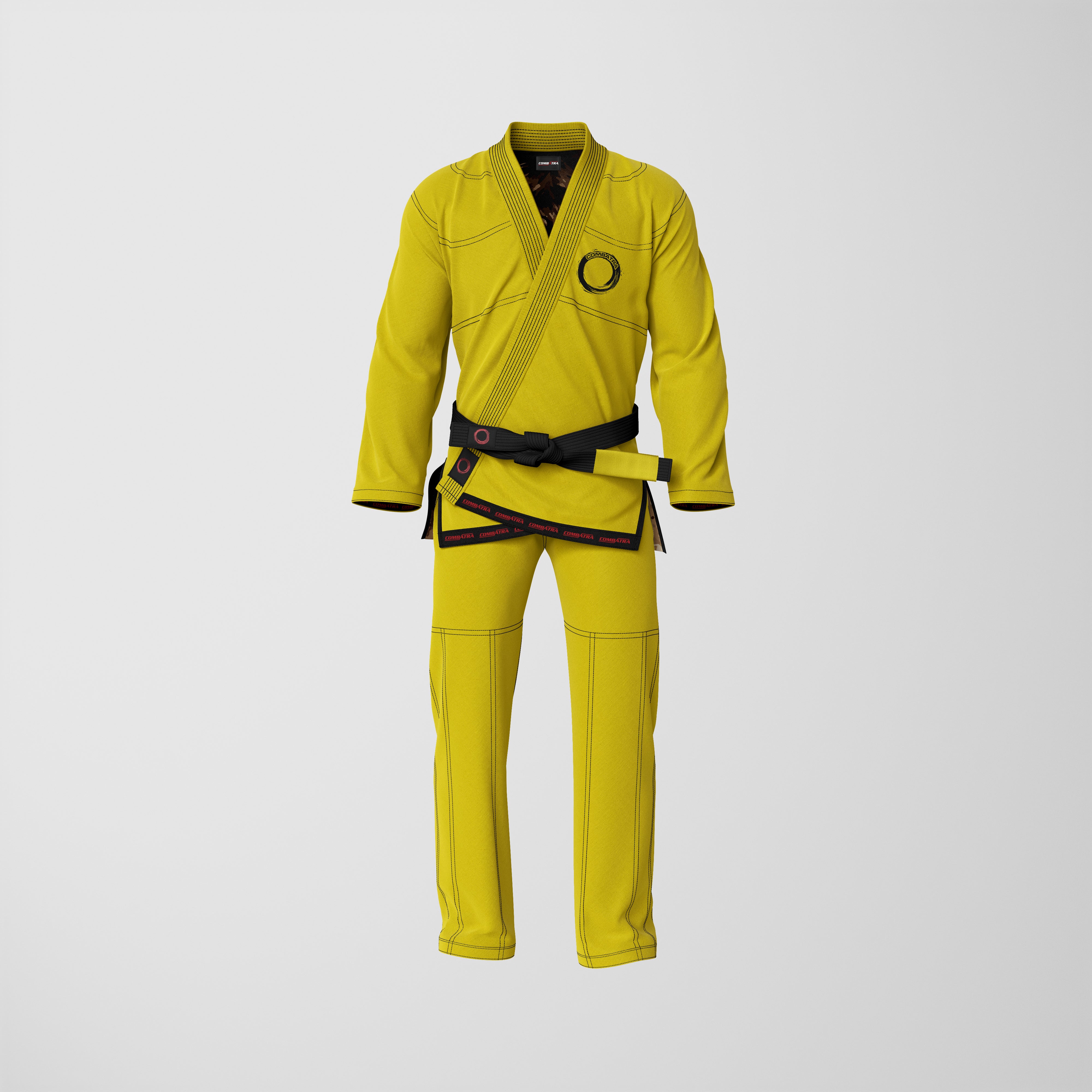 Premium Bruce lee Yellow Brazilin Jiu Jitsu