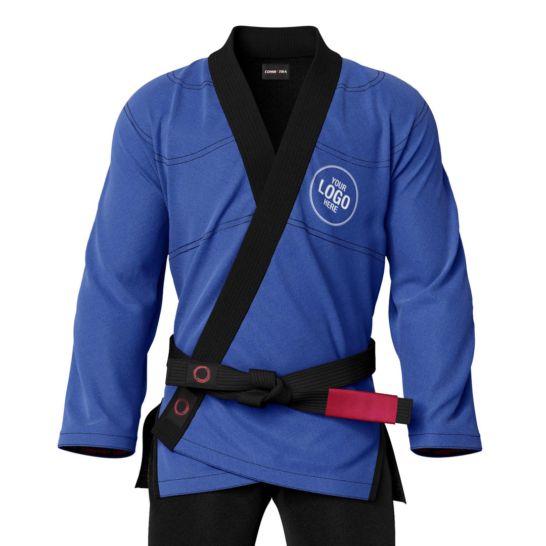 Combatra Blue &amp; Black BJJ Gi &amp; Custom Shirt Set