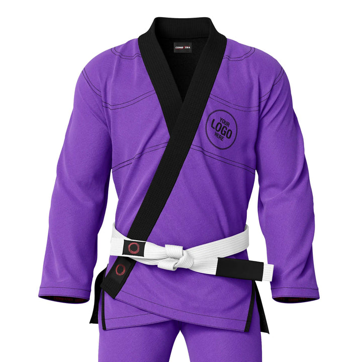 Combatra Purple Personalised BJJ Gi &amp; Custom Shirt Set