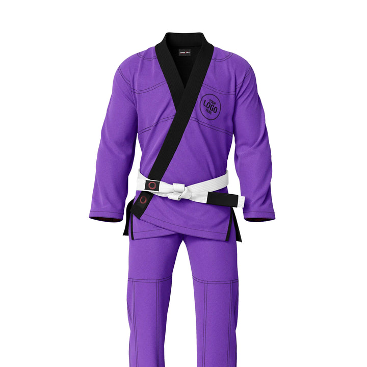 Combatra Purple Personalised BJJ Gi &amp; Custom Shirt Set