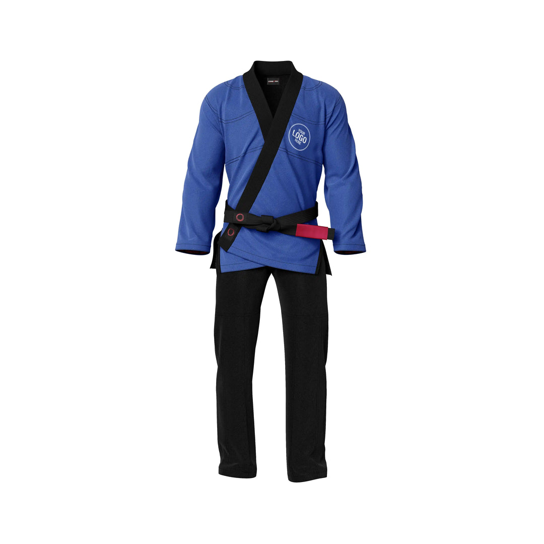 Combatra Blue &amp; Black BJJ Gi &amp; Custom Shirt Set