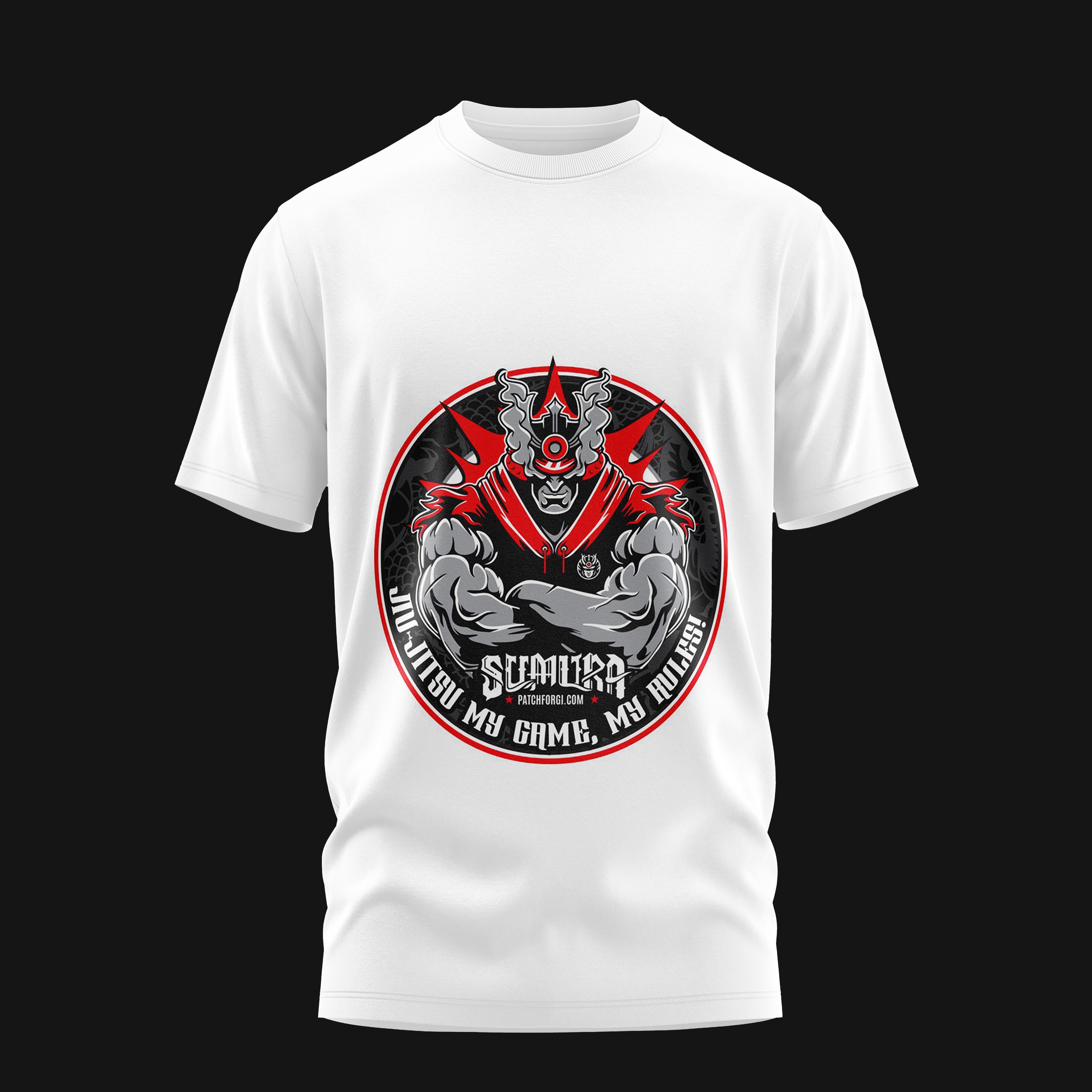 Red Demon Jiu Jitsu Cotton Tee T-shirts Combatra 