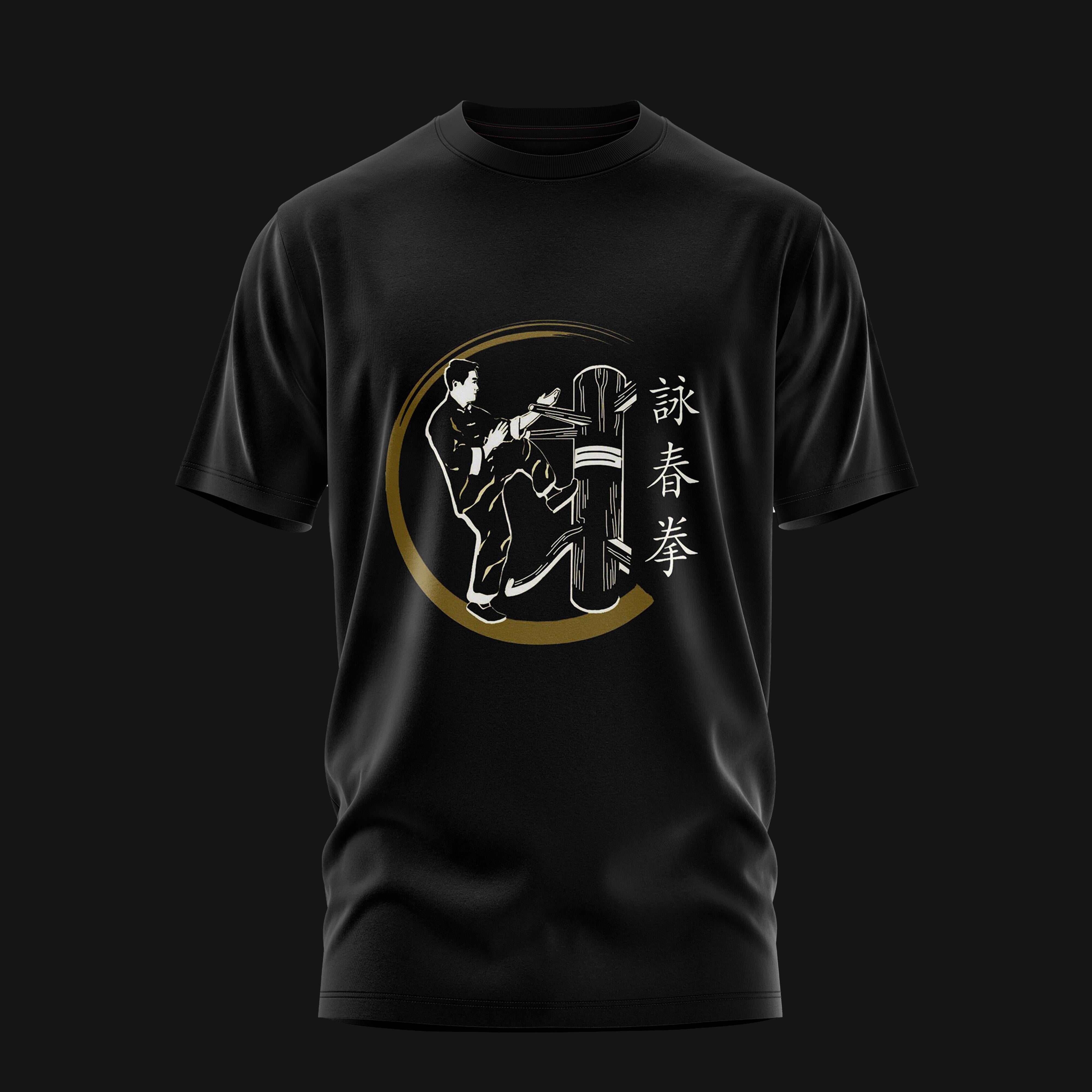 Aikido Gold Circle Cotton Tee T-shirts Combatra 