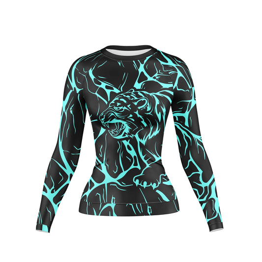 Energy Tiger Compression Rash Guard For Women