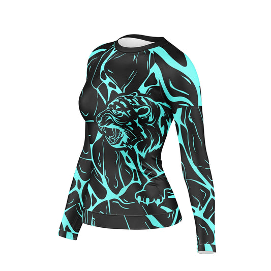 Energy Tiger Compression Rash Guard For Women
