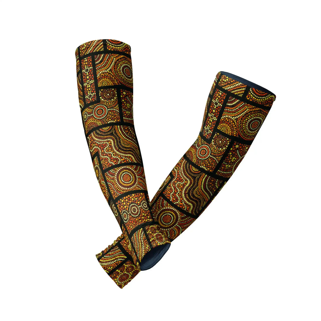 Combatra Outback Geometrical Pattern Arm Sleeves – UPF 50+