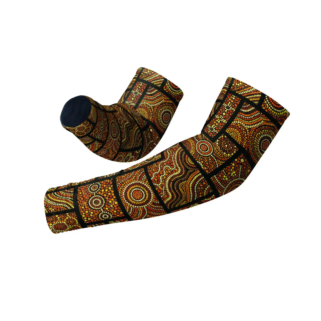Combatra Outback Geometrical Pattern Arm Sleeves – UPF 50+