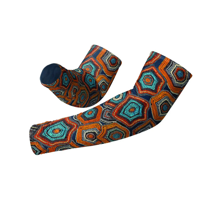 Combatra Outback Dot Patch Work Arm Sleeves – UPF 50+