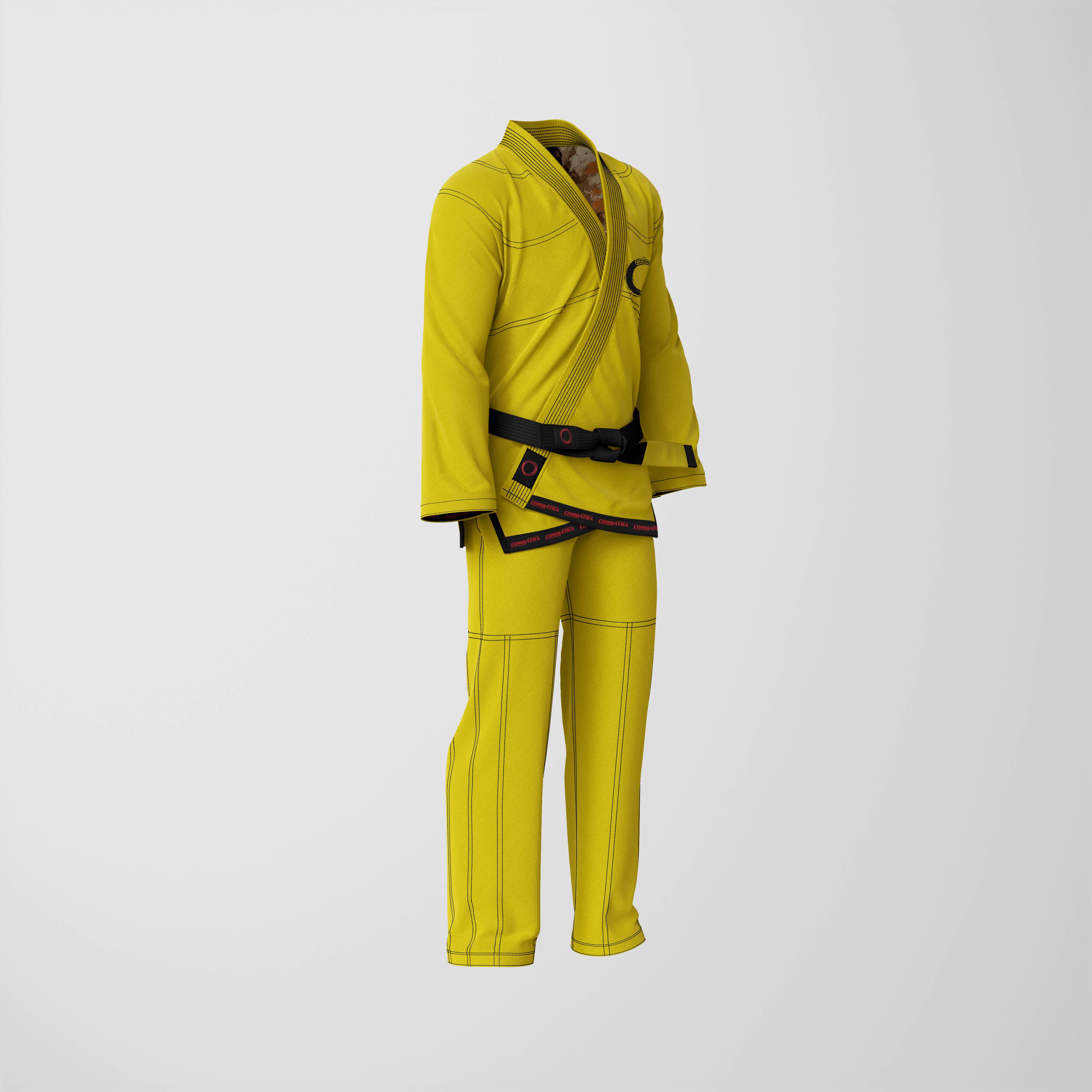 Premium Bruce lee Yellow Brazilin Jiu Jitsu