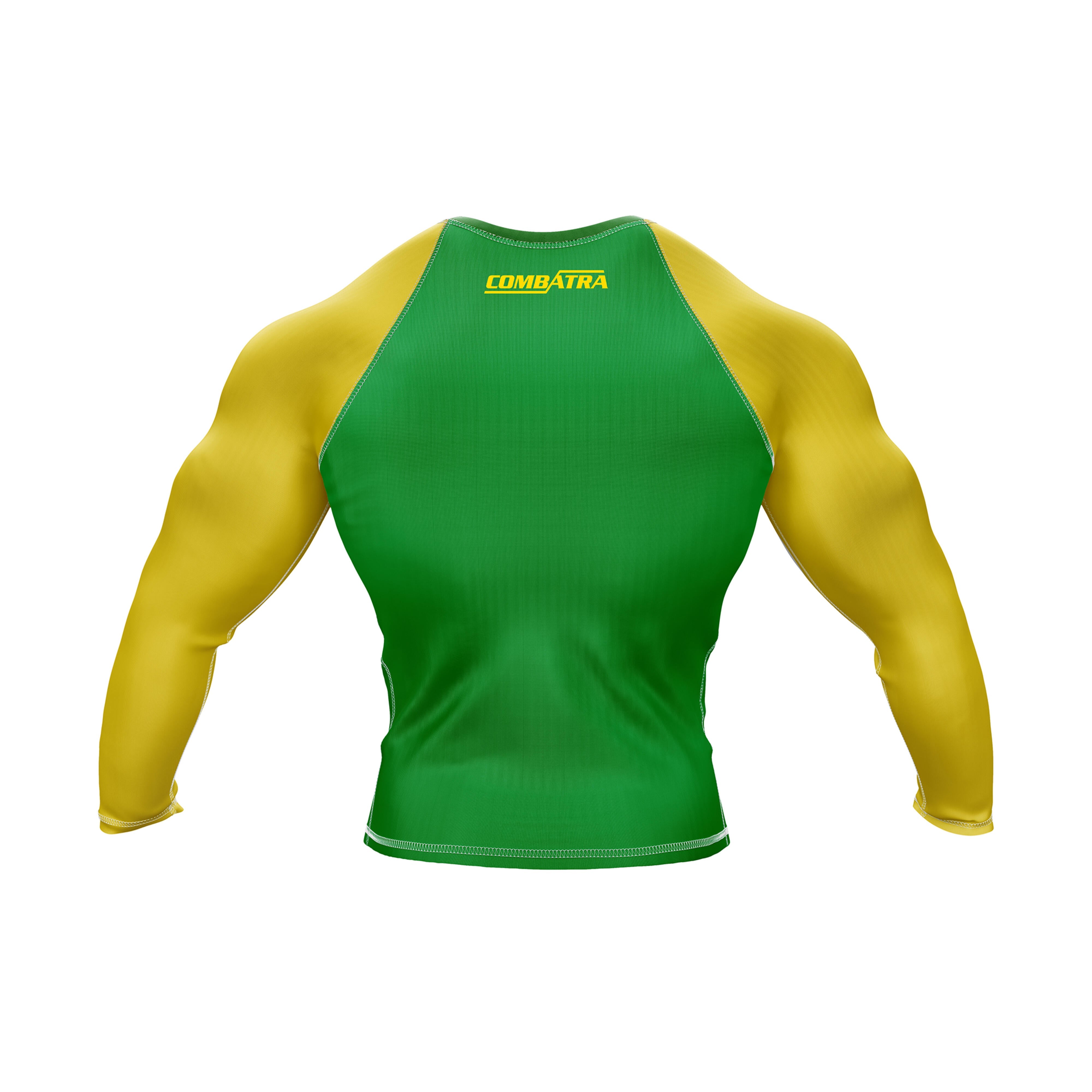 Brazil Flag Compression Top Rash Guard