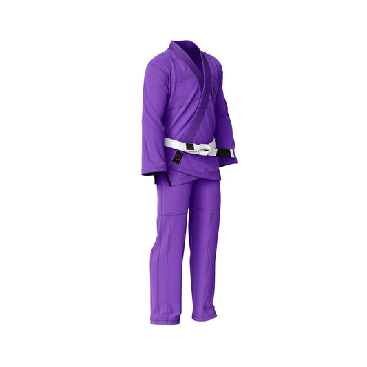 Custom Purple with white belt Brazilian Jiu Jitsu gi