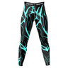 Neon Wave Compression Leggings