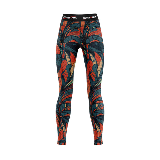 Feather Design  Compression Spats For Women