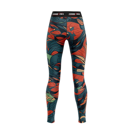 Feather Design  Compression Spats For Women