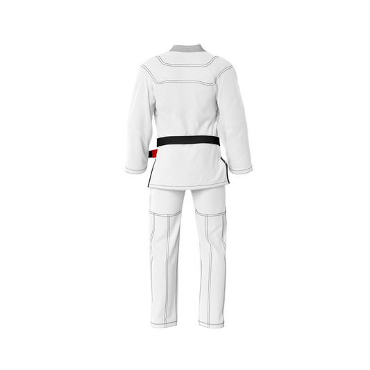 Basic White with Black Thread Brazilian Jiu Jitsu Gi