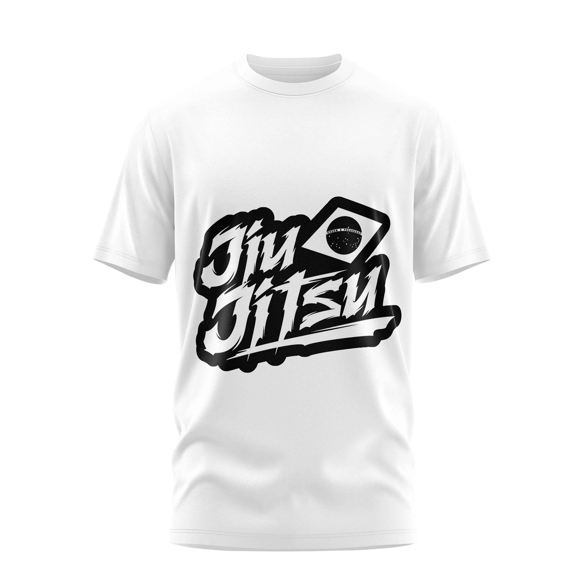 Jiu Jitsu Bold White Cotton Tee