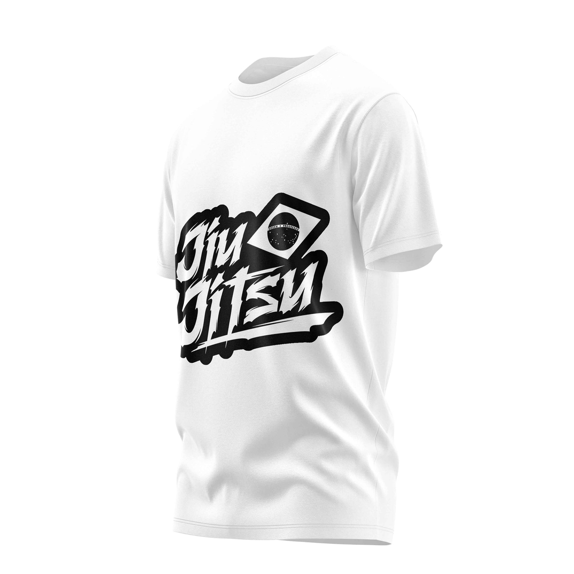 Jiu Jitsu Bold White Cotton Tee