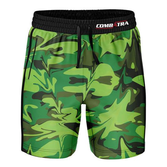 Green camo Battle Field Training Shorts - Combatra