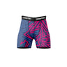 Blue Zigzag Compression Shorts Image